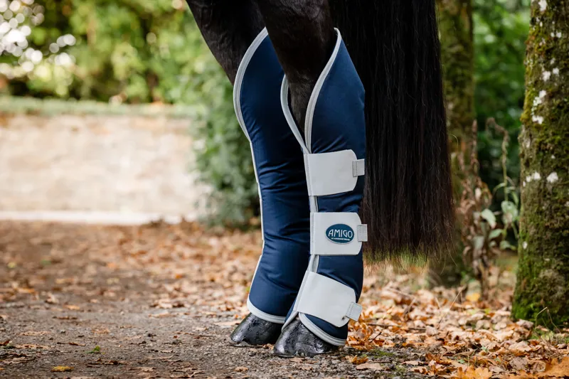 Horseware Amigo Travel Boots Navy Silver-3